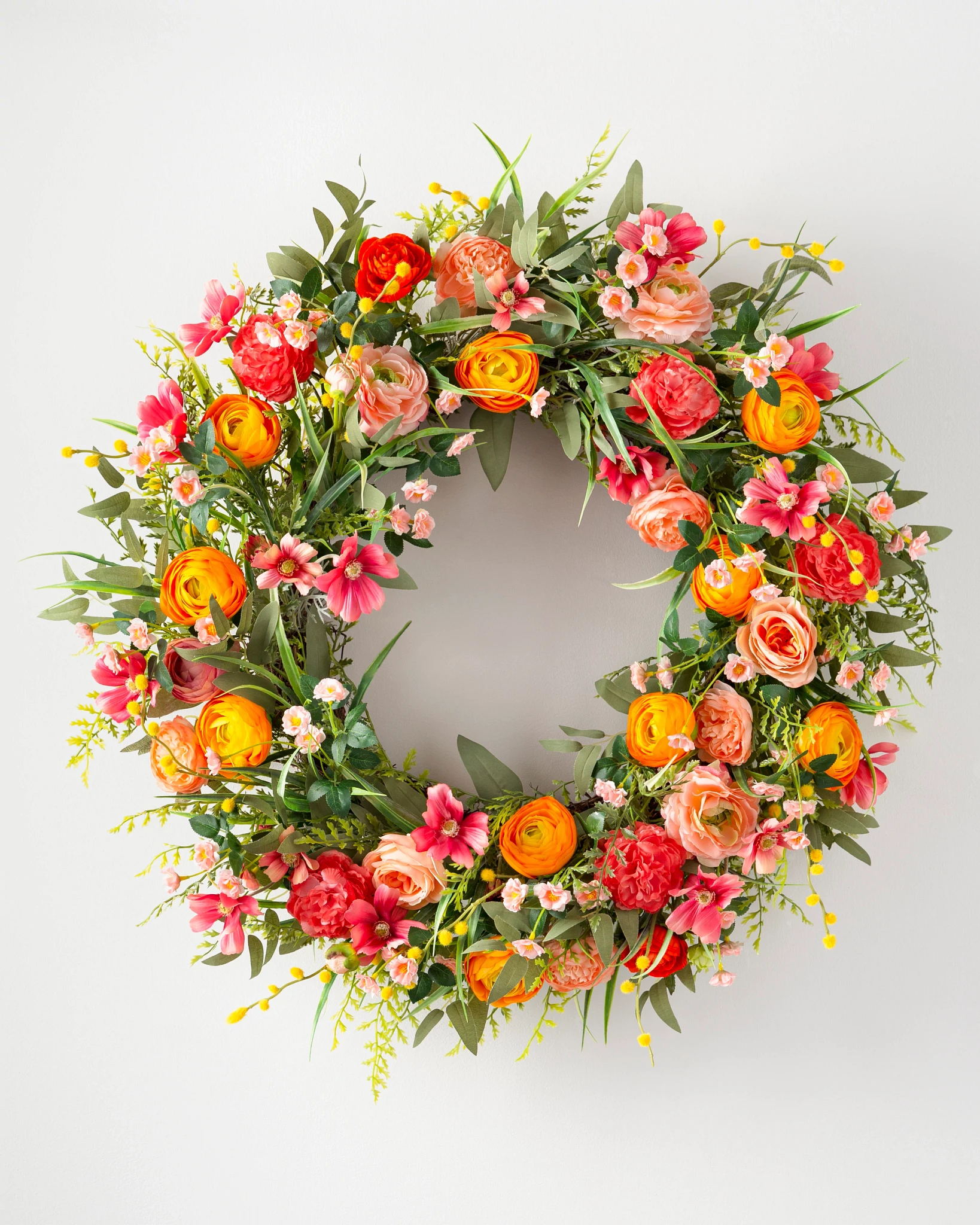 Sunrise Blooms Wreath