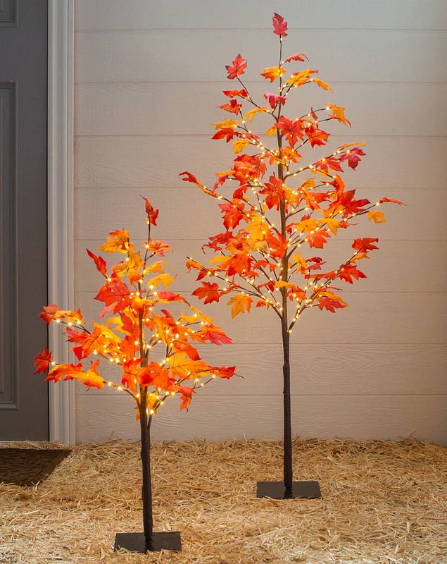Outdoor LED Autumn Maple Tree by Balsam Hill Lifestyle 10