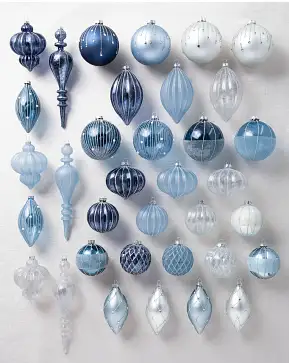 Starry Night Glass Ornament Set Starry Night Glass Ornament Set