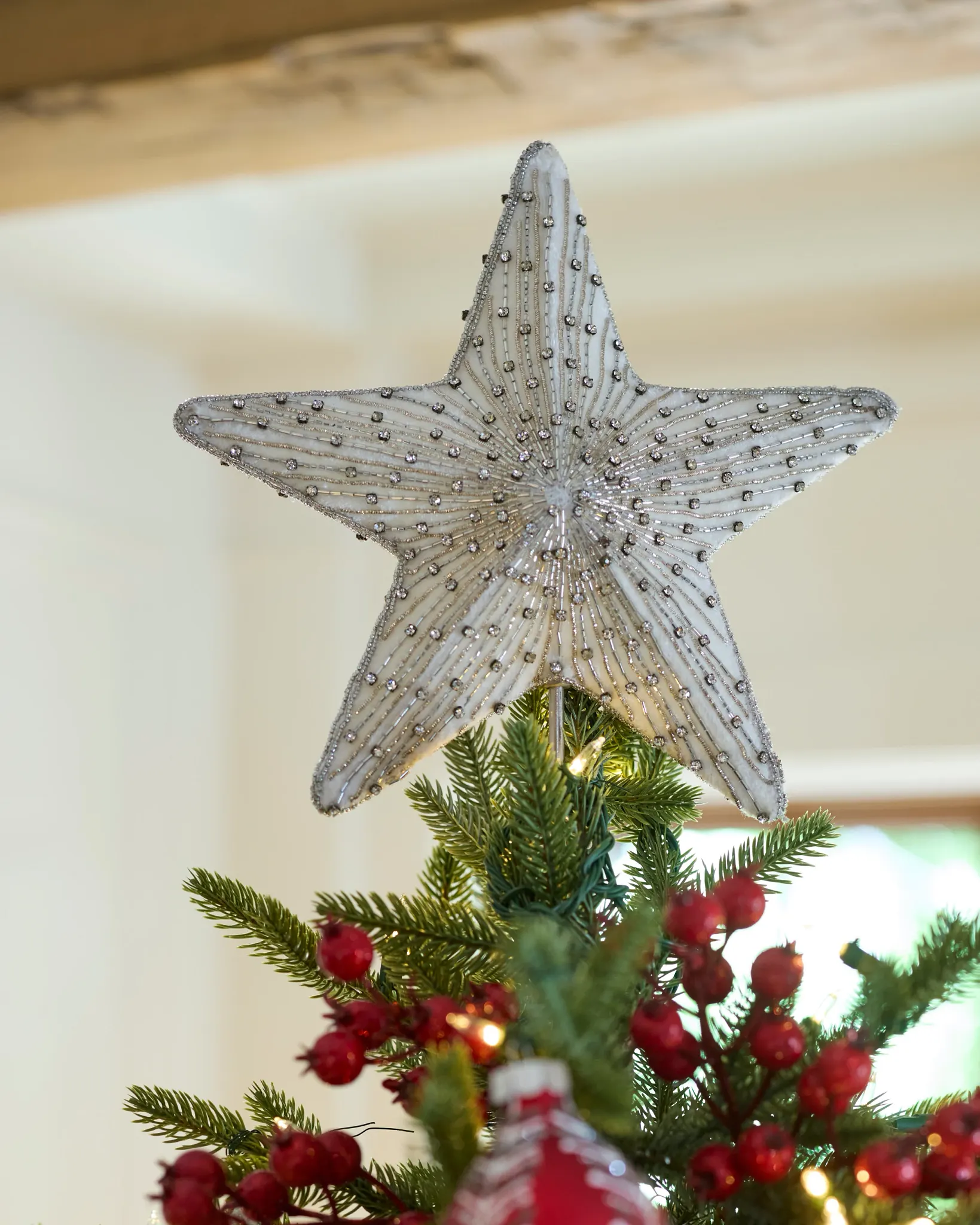 Free People Tree Topper - Étoile Ou Décoration De Noël Pour Sapin, Neuve