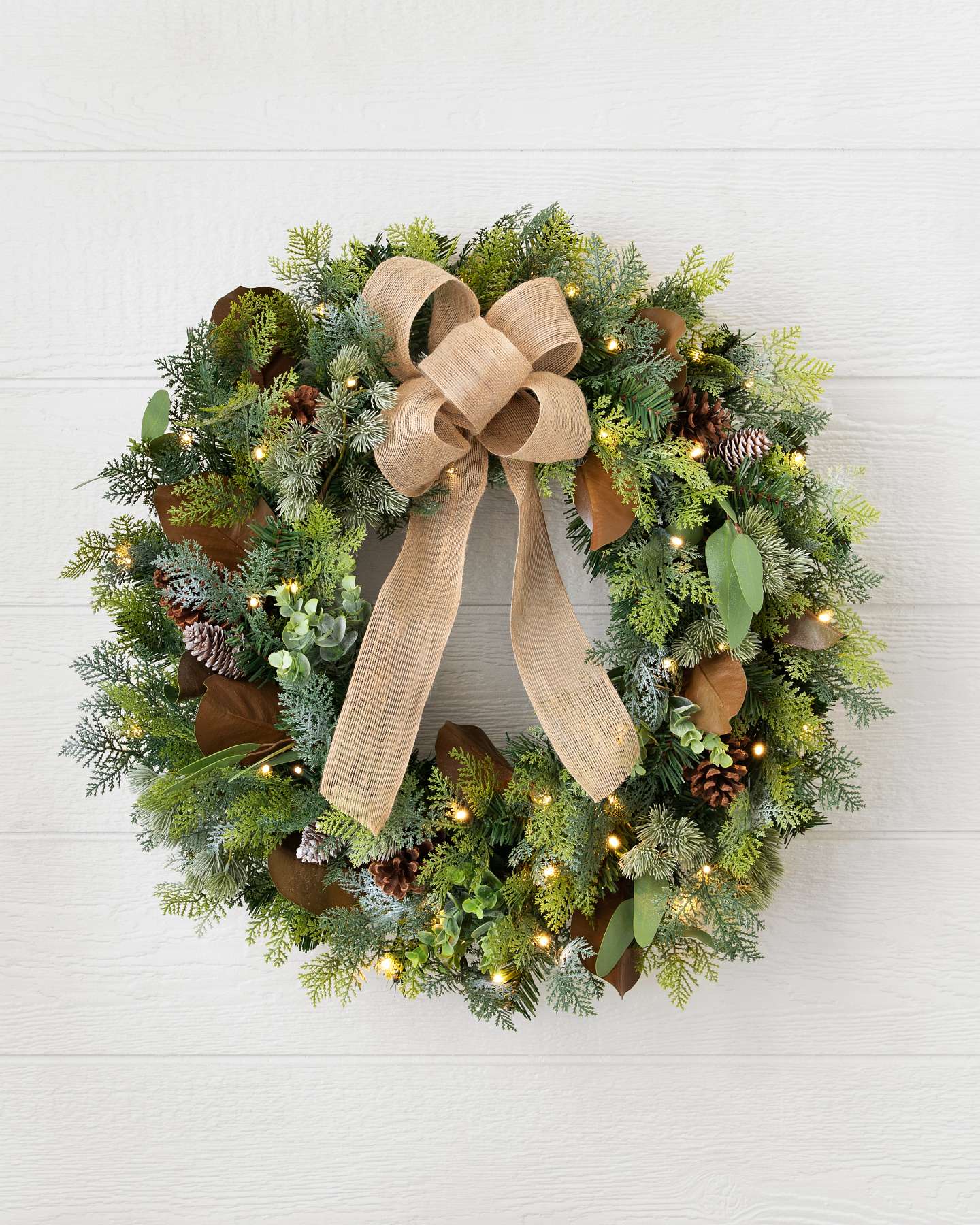 Balsam Hill Outdoor Cedar Lodge Artificial Christmas Foliage Home Decor