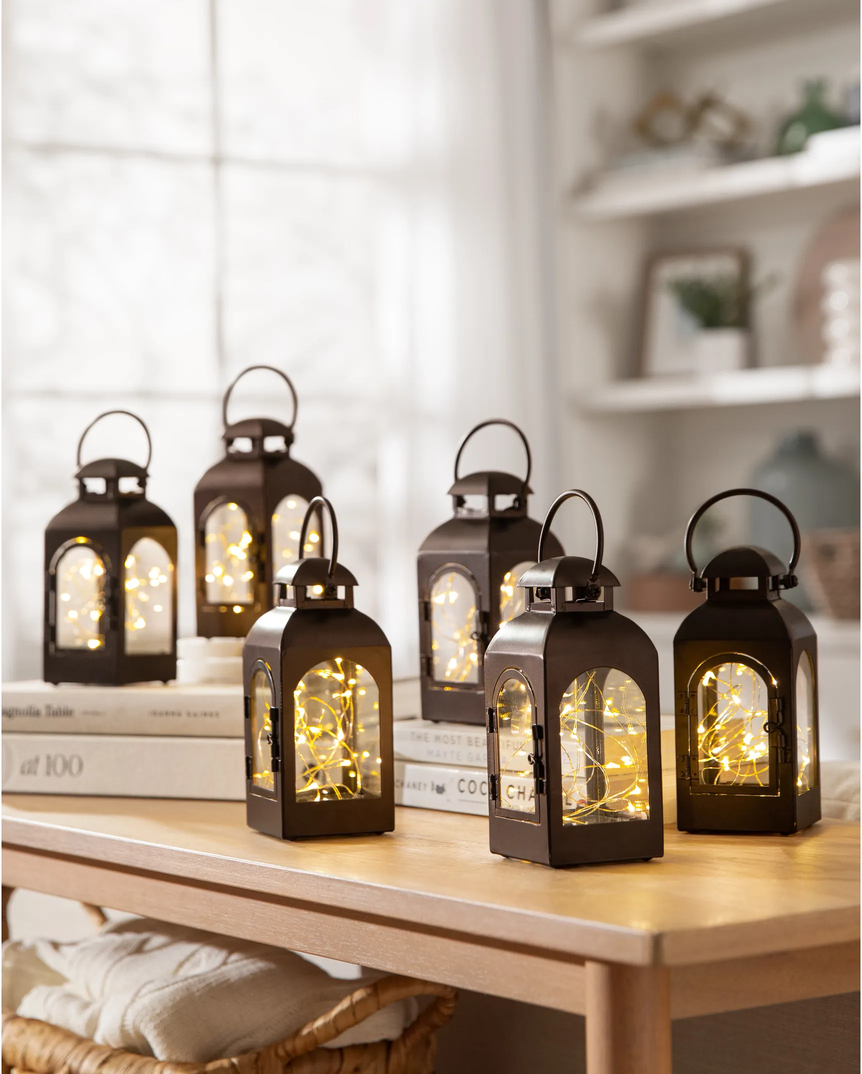 Large lantern online with fairy lights