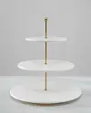 Dolce 3 Tier Marble Serving Stand by Balsam Hill