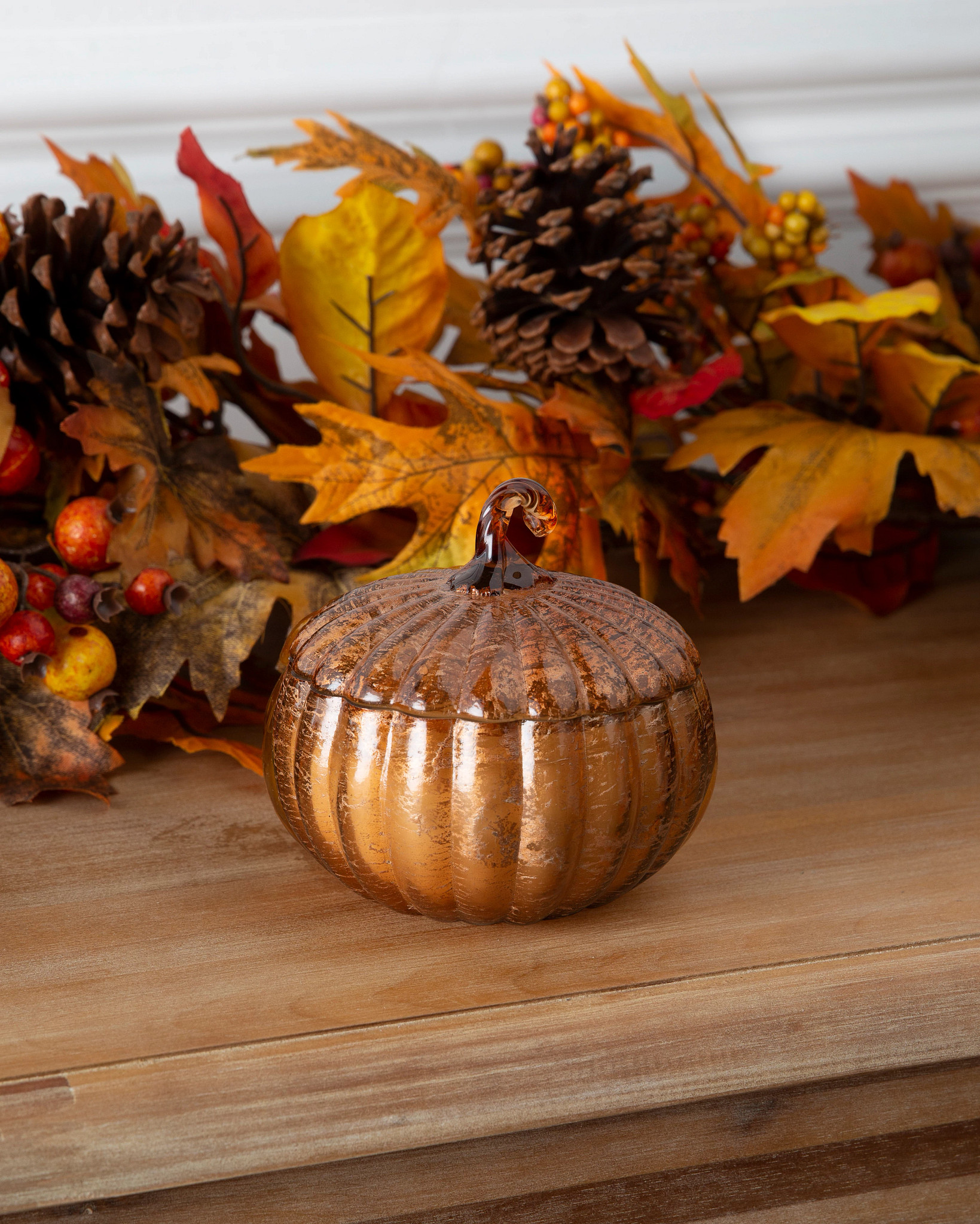 Glass Pumpkin Scented Candles and Holders Balsam Hill