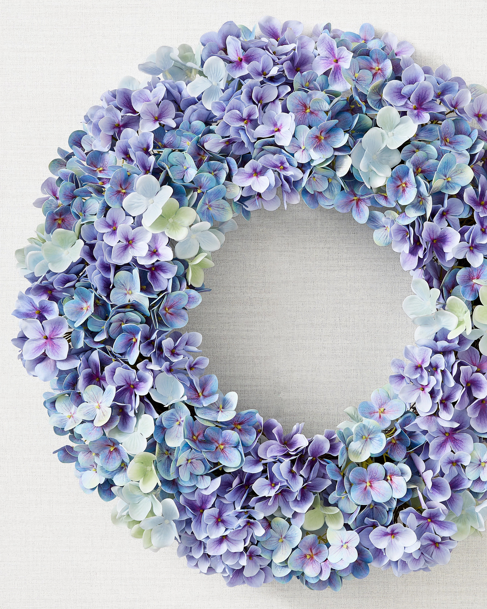 Outdoor Purple Hydrangea Harmony Wreath