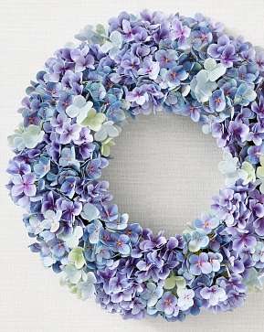 Outdoor Purple Hydrangea Harmony Wreath Outdoor Purple Hydrangea Harmony Wreath