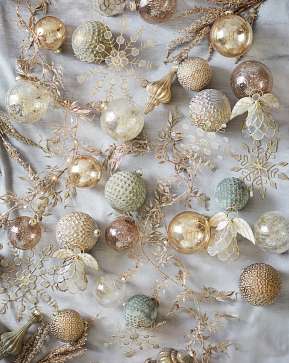 Burnished Metals Glass Ornament Set Burnished Metals Glass Ornament Set
