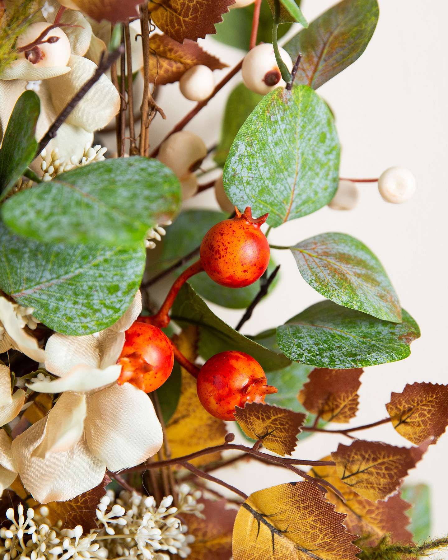 Balsam Hill Briarwood Cottage Artificial Christmas Foliage Detail