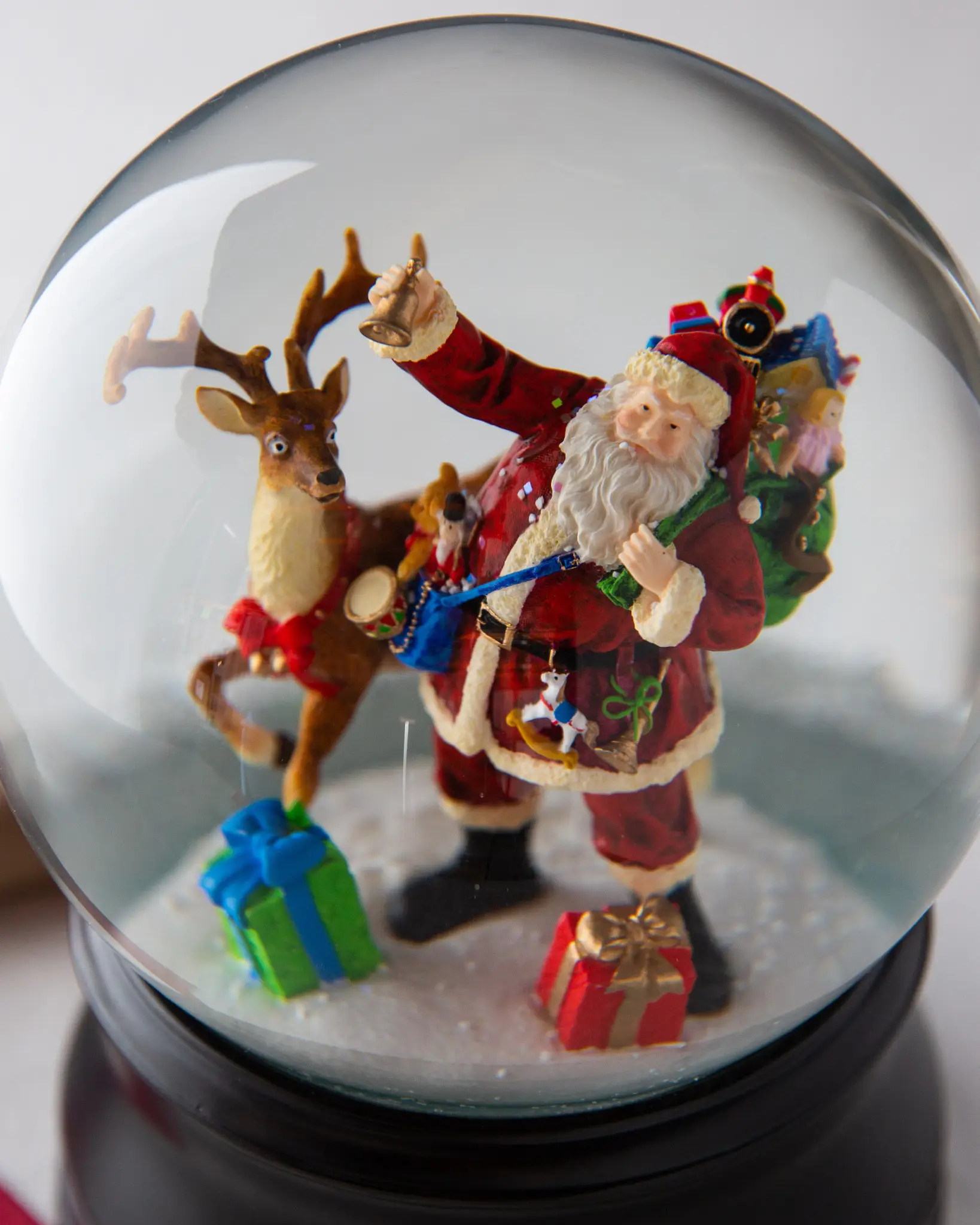 Boîte à musique Globe musical de neige boîte à musique de Noël bonhomme de neige et globe de neige de sapin de Noël 