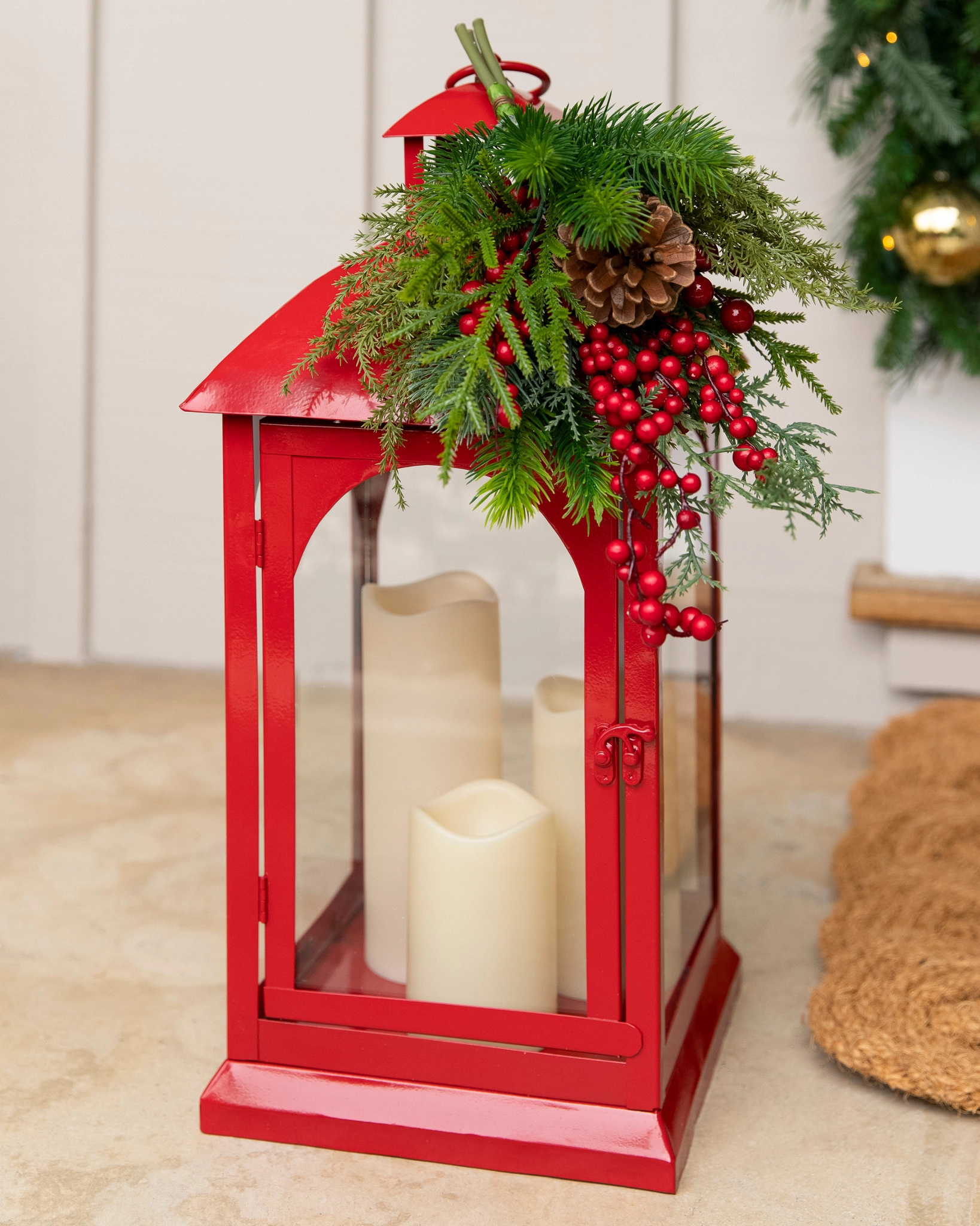Christmas Lanterns with LED Candles | Balsam Hill