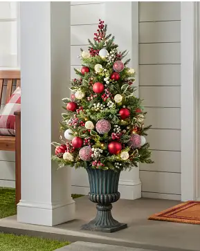 Outdoor Lit Nordic Splendour Potted Tree Outdoor Lit Nordic Splendour Potted Tree