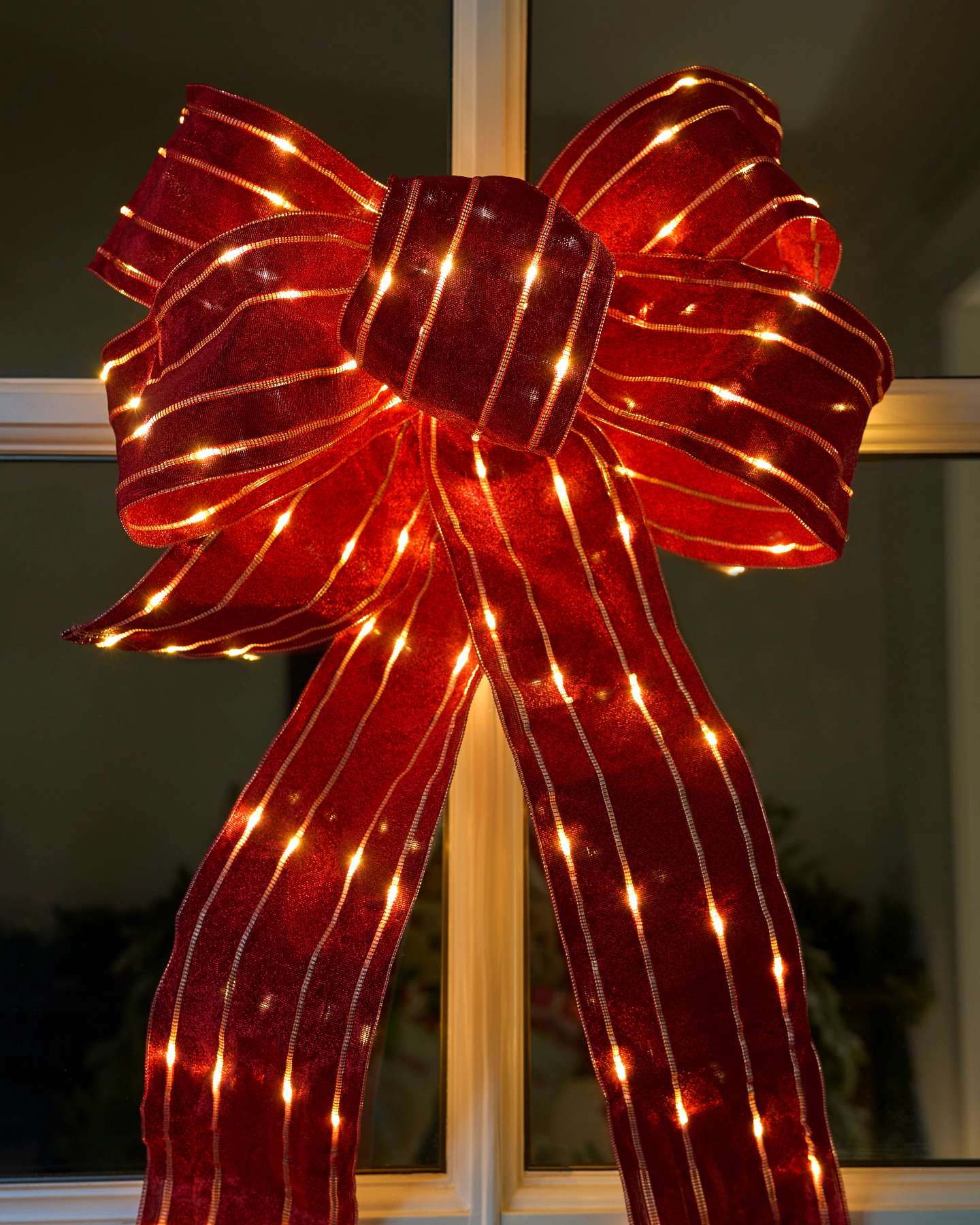 60" Oversized Lit Christmas Bow