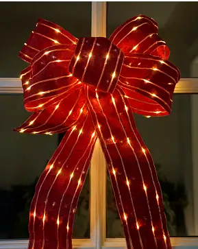 Oversized Lit Christmas Bow Oversized Lit Christmas Bow