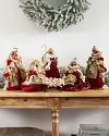 Burgundy and Gold Nativity Scene by Balsam Hill SSC