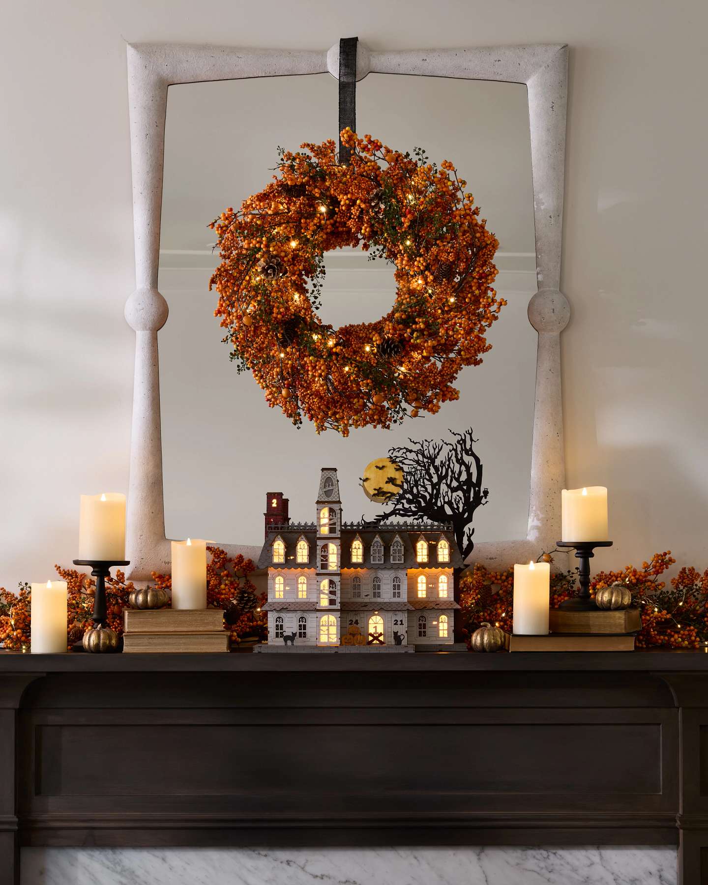 6ft Orange Berry and Pinecone Garland by Balsam Hill Lifestyle 10