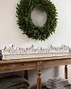 White Wooden Christmas Village Advent Calendar by Balsam Hill SSC