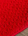 60in Red Plush Braid Tree Skirt by Balsam Hill Closeup 20