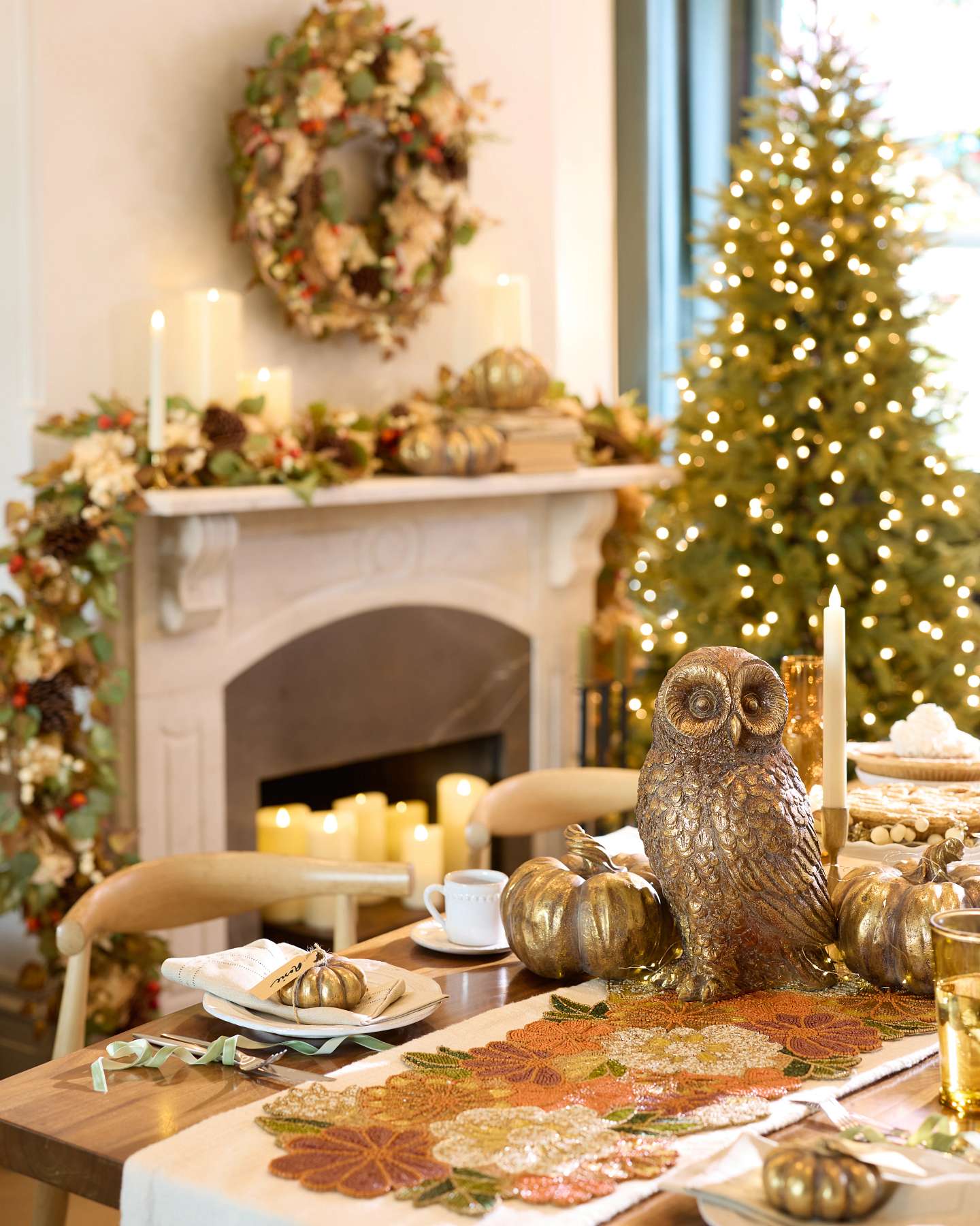 Bronzed Tabletop Owl by Balsam Hill Lifestyle 10