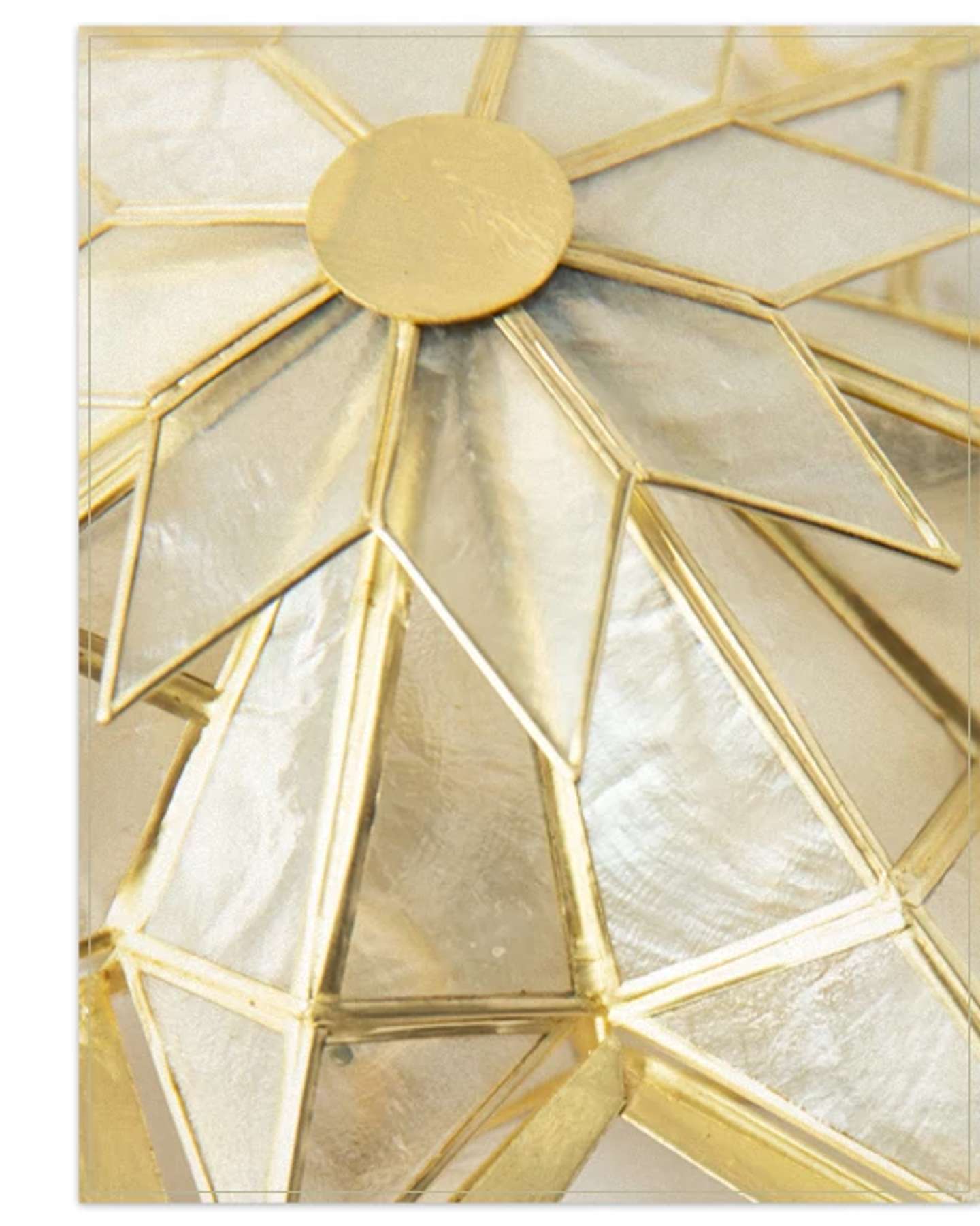 Balsam Hill Capiz Bethlehem Star Christmas Tree Topper Product Display