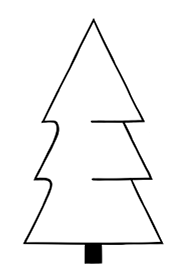 Icon depicting full-shaped Christmas tree