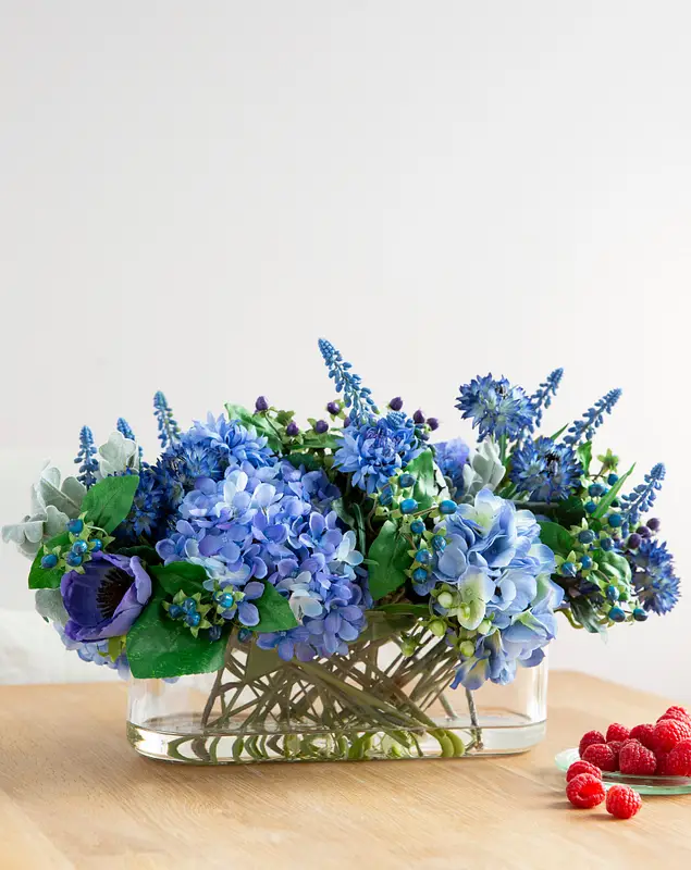 Rhapsody in Blue Floral Arrangement by Balsam Hill SSC