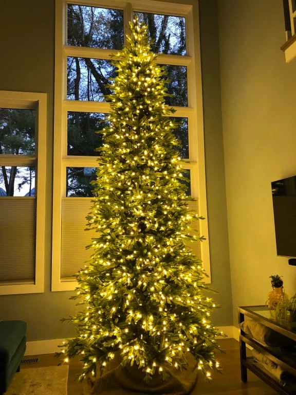 Red Spruce Slim Artificial Christmas Tree Balsam Hill