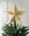 Gold Star Beaded Tree Topper by Balsam Hill SSC