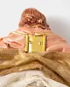 Rose Gold Holy Angel Tree Topper by Balsam Hill Closeup 35