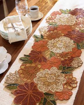 Bountiful Gatherings Beaded Table Runner Bountiful Gatherings Beaded Table Runner