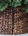 Chestnut Brown Woven Tree Collar by Balsam Hill Closeup 50