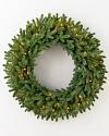 32 inches Clear LED BH Norway Spruce Wreath by Balsam Hill SSC