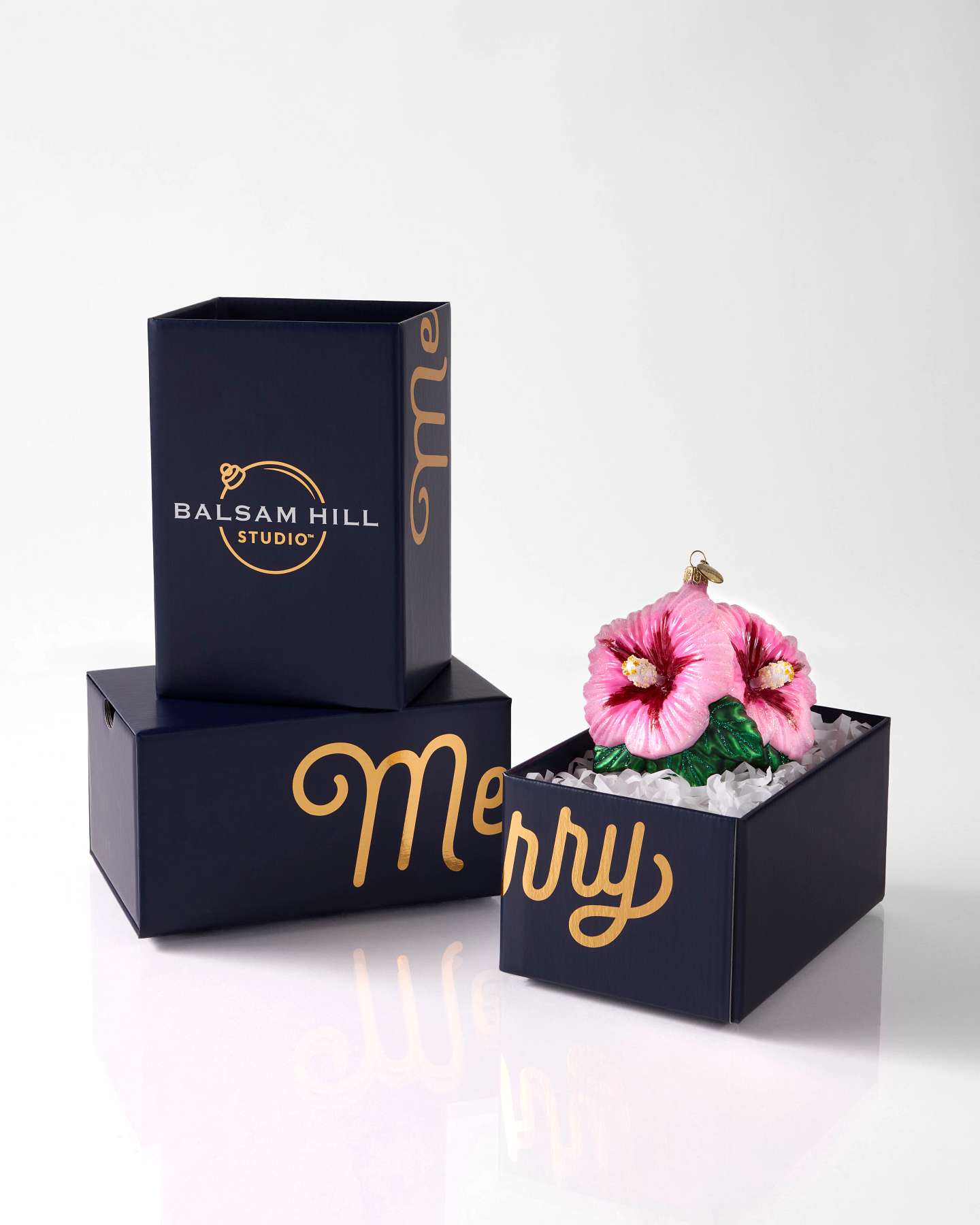 Balsam Hill Studio Pink Hibiscus Ornament