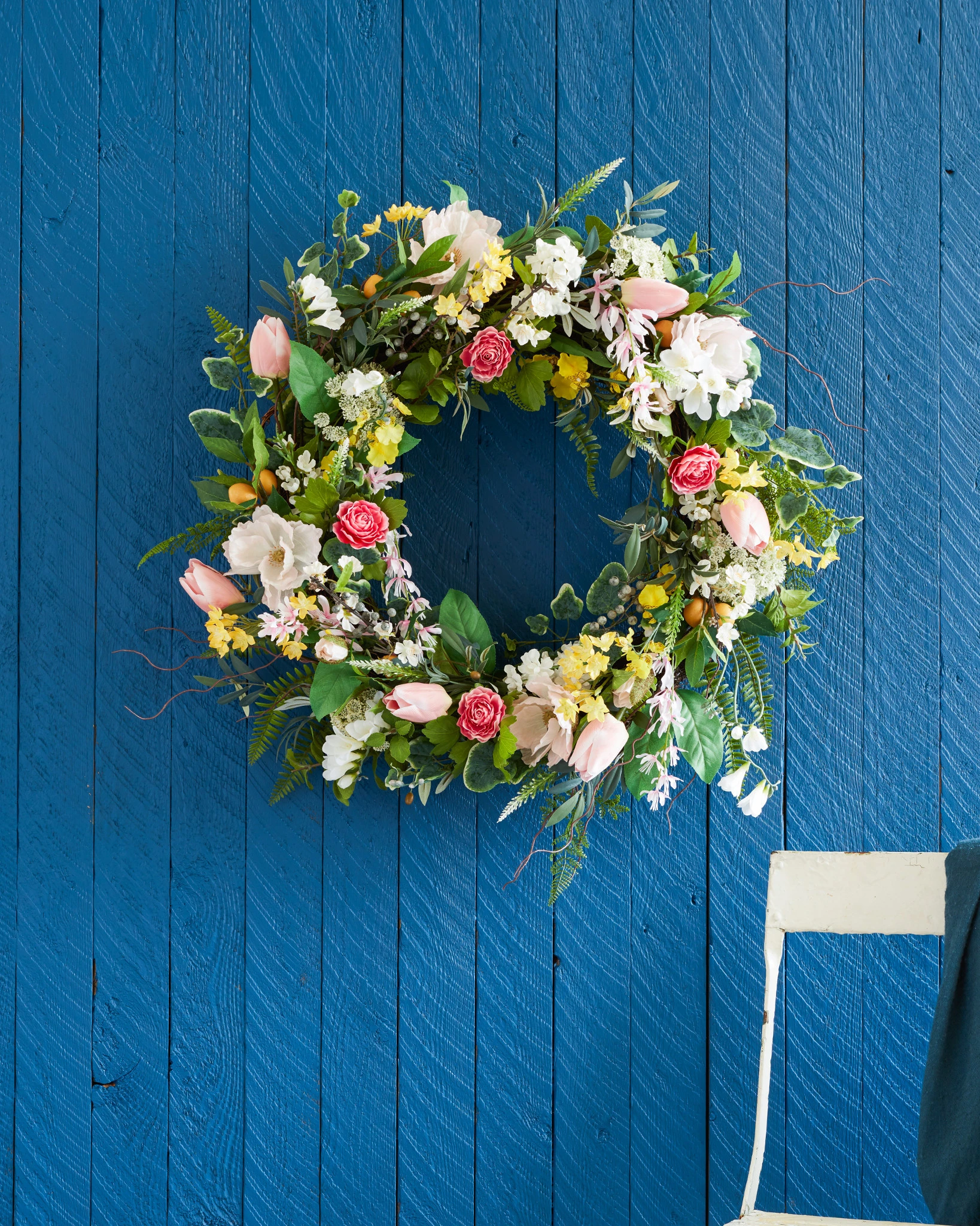 Spring in Bloom Artificial Wreath | Balsam Hill