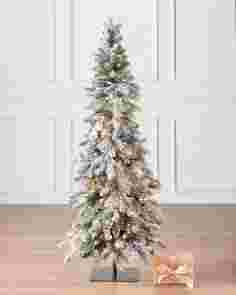 4.5ft Frosted Forest Pine Tree by Balsam Hill SSC