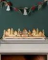 Wooden Christmas Mantel Village by Balsam Hill SSC