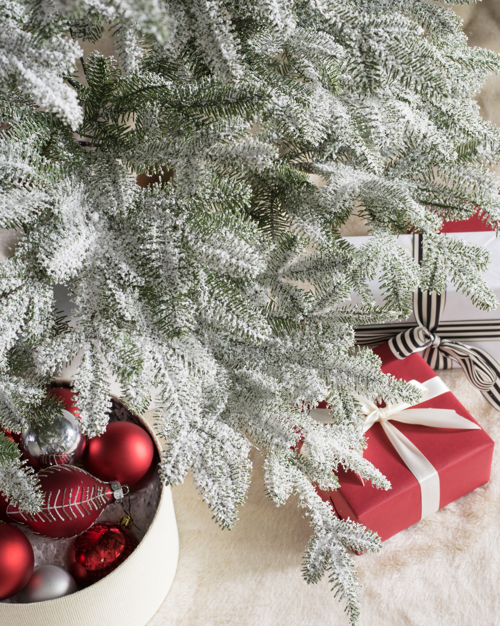 Frosted Alpine Balsam Fir Artificial Christmas Tree  Balsam Hill UK