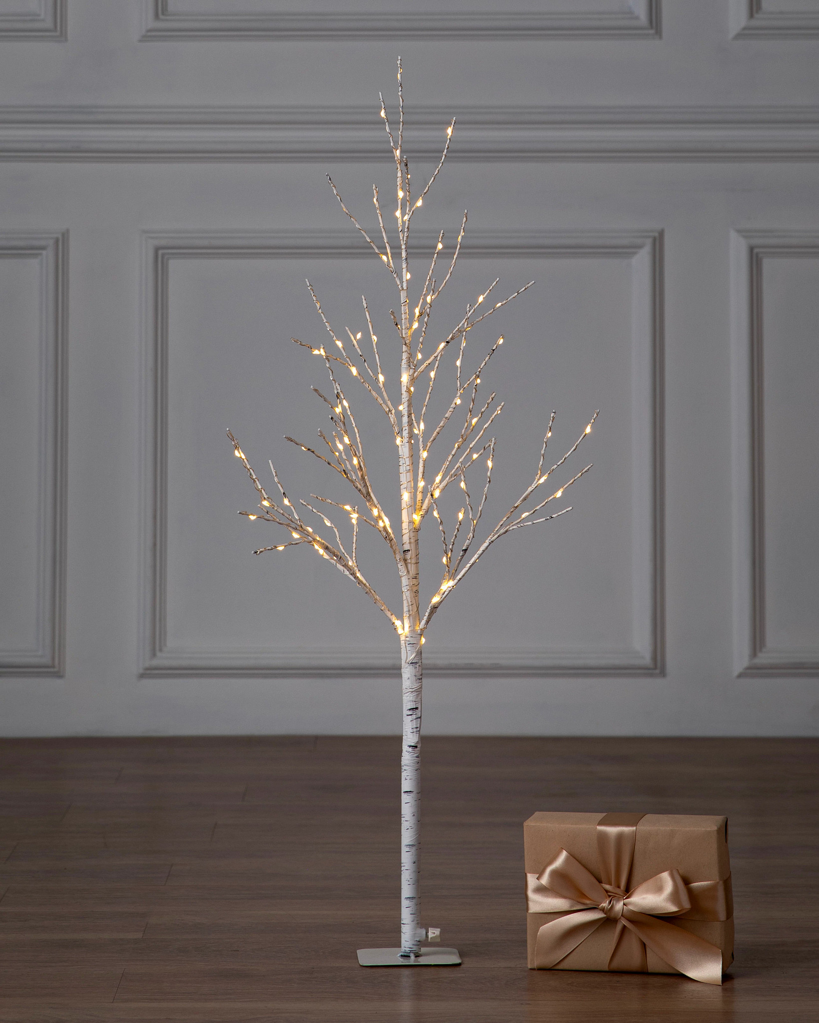 20+ 7' Faux Birch Tree With Lights