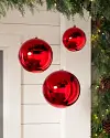 Red Outdoor Big & Bright Shatterproof Ornaments by Balsam Hill