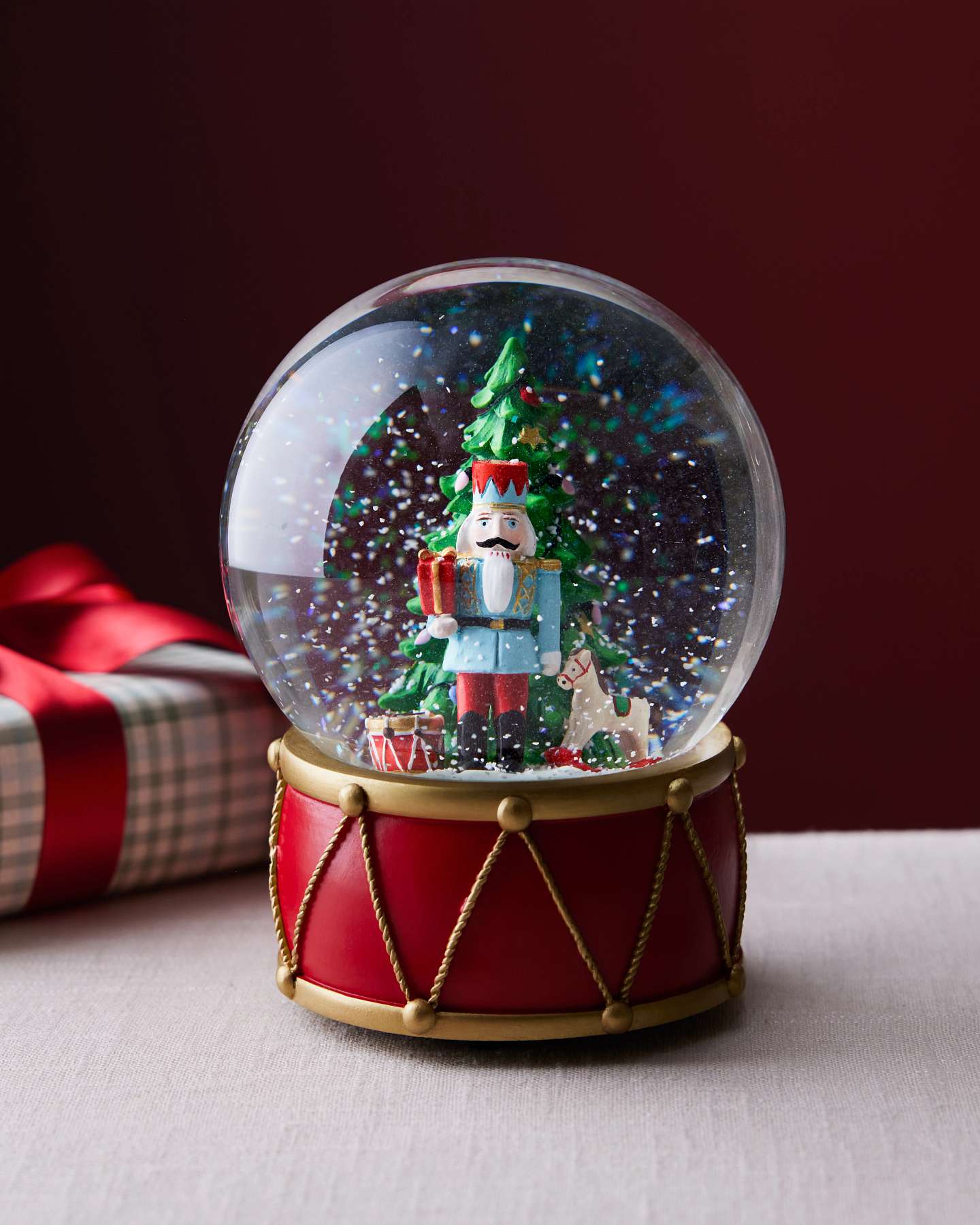 Nutcracker Musical Snow Globe