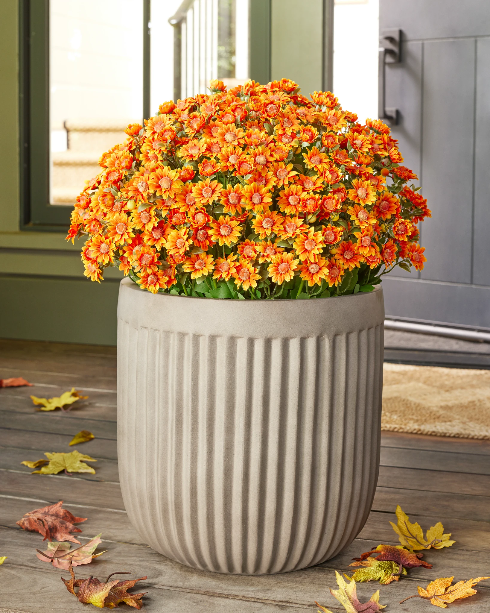 Sunset Mums Artificial Fall Foliage | Balsam Hill