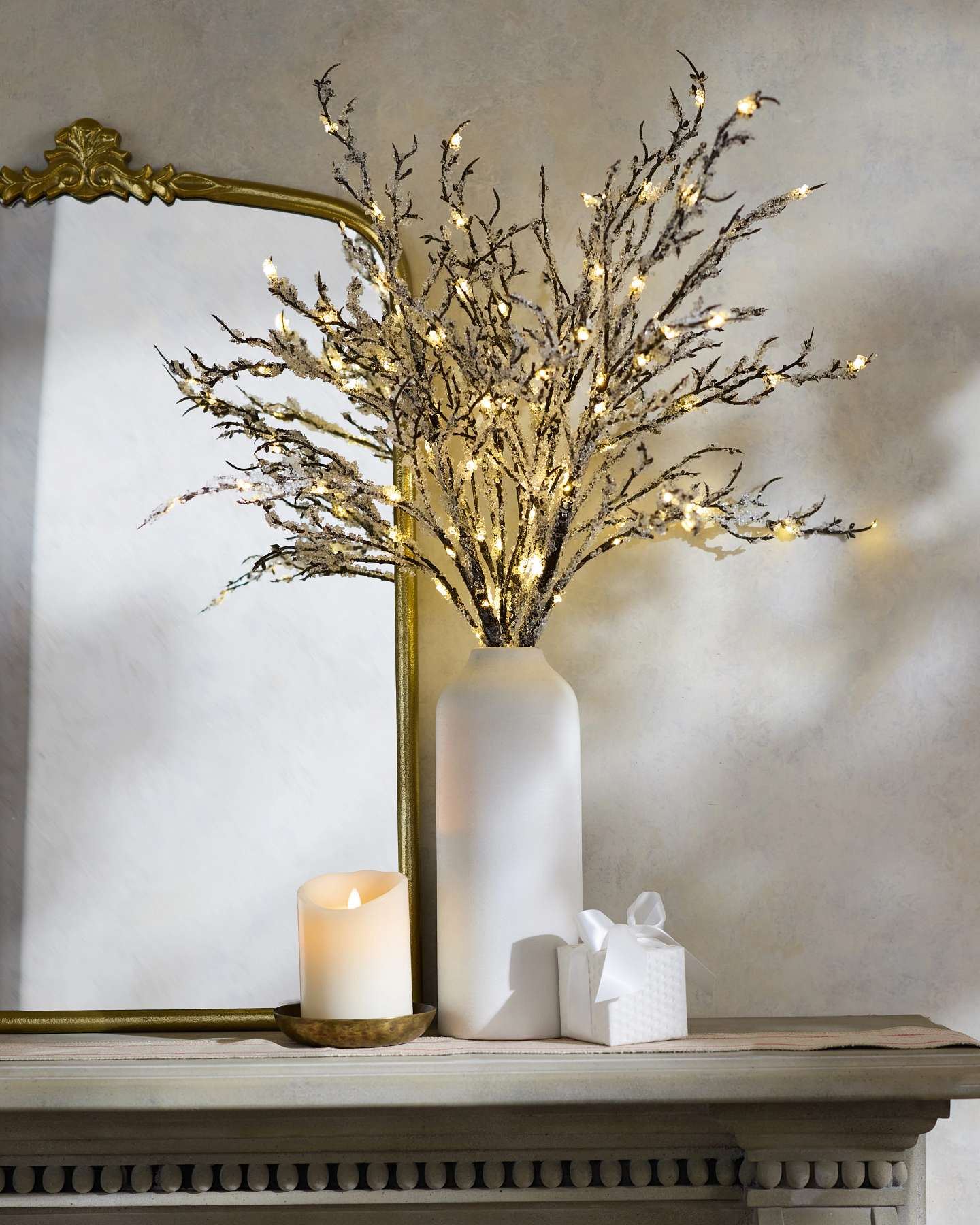 Lit Jeweled Branches, Set of 3