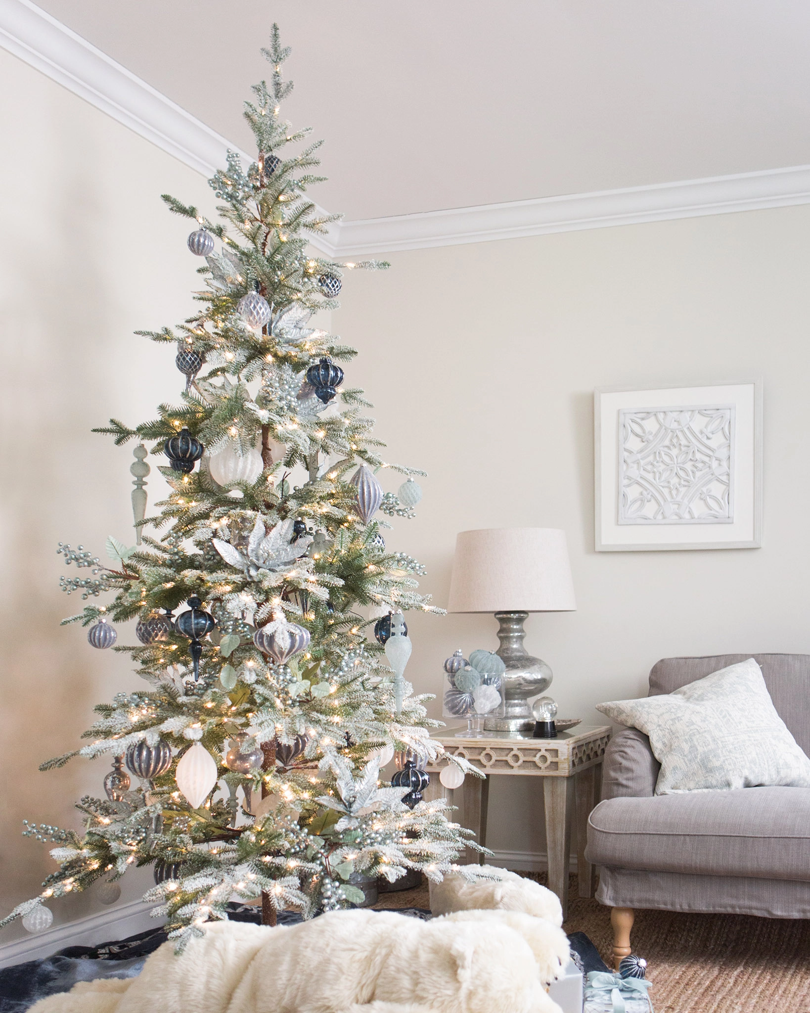BALSAM HILL ALPINE CHRISTMAS 7FT PRE~LIT TREE
