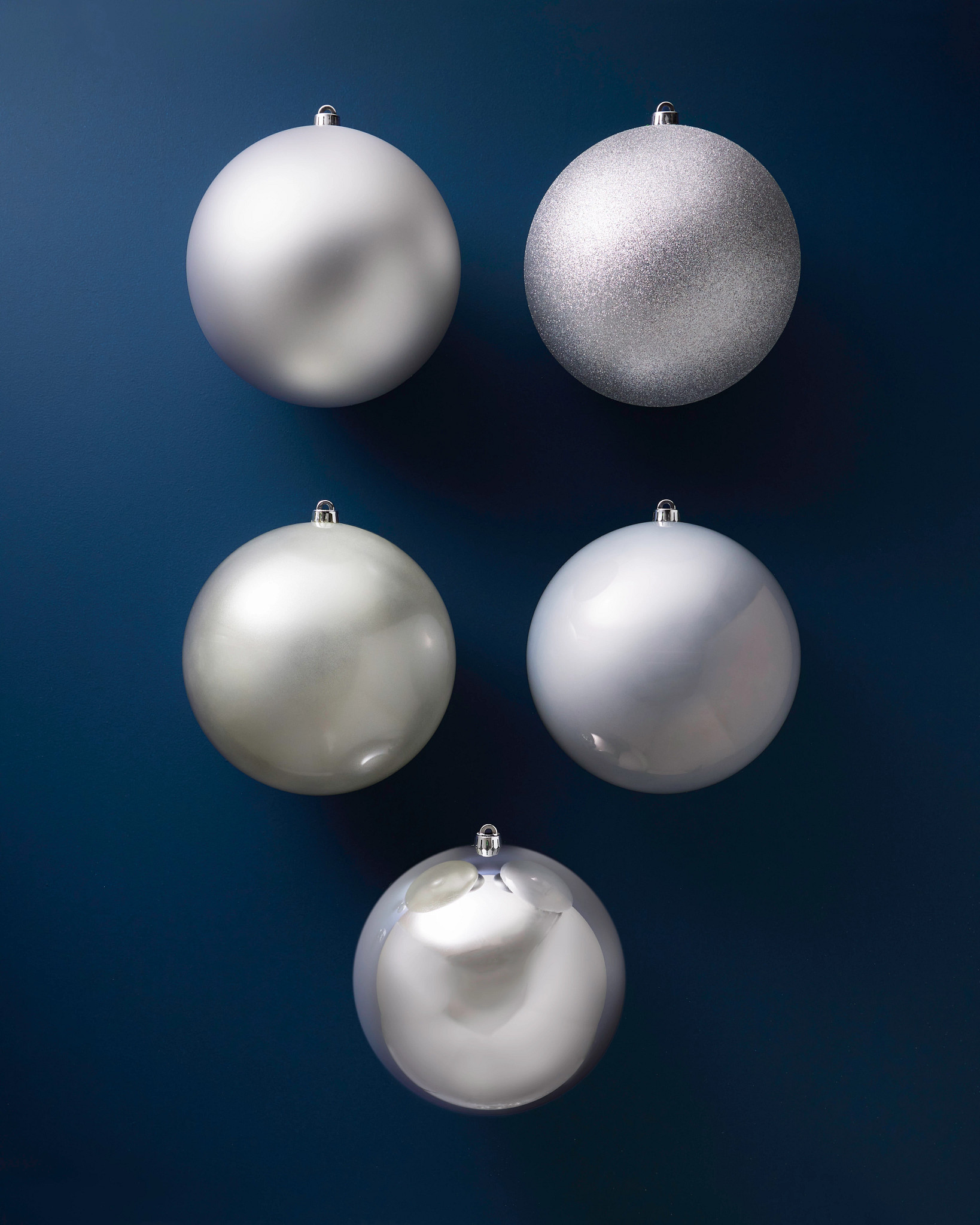 Silver BH Signature Shatter-Resistant Ornaments