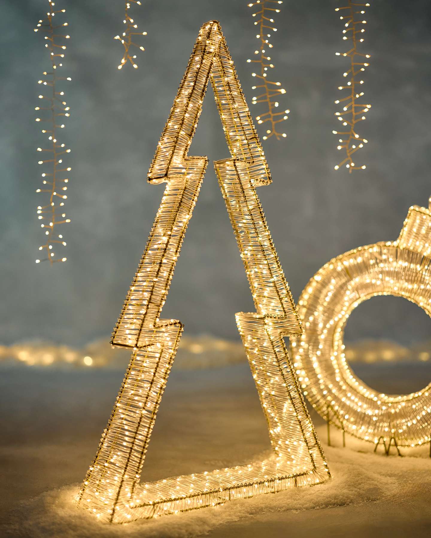 39.5" Twinkling Christmas Tree Silhouette