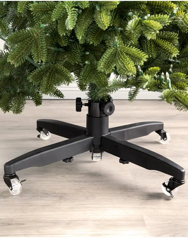 Adjustable Rolling Christmas Tree Stand by Balsam Hill
