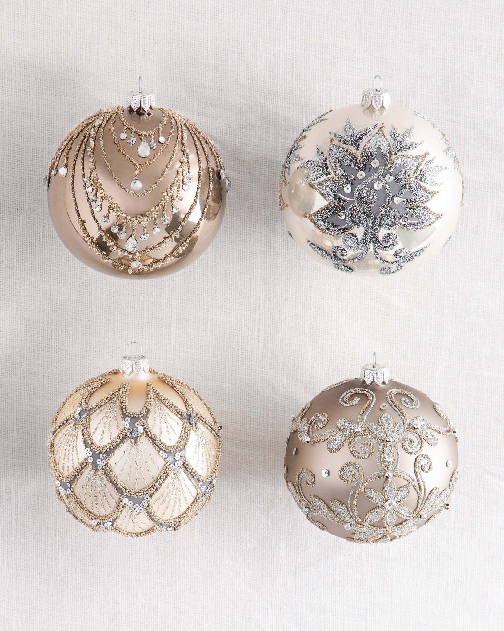 Decorated Glass Ball Christmas Ornament Sets | Balsam Hill