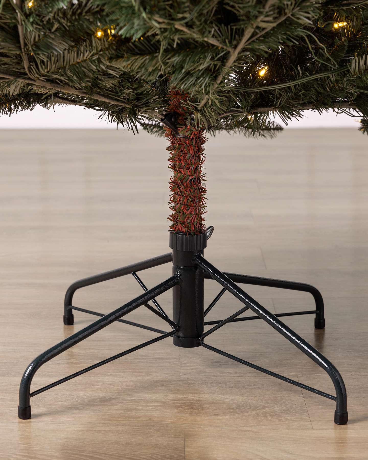 Balsam Hill California Fir Artificial Christmas Tree Stand Closeup