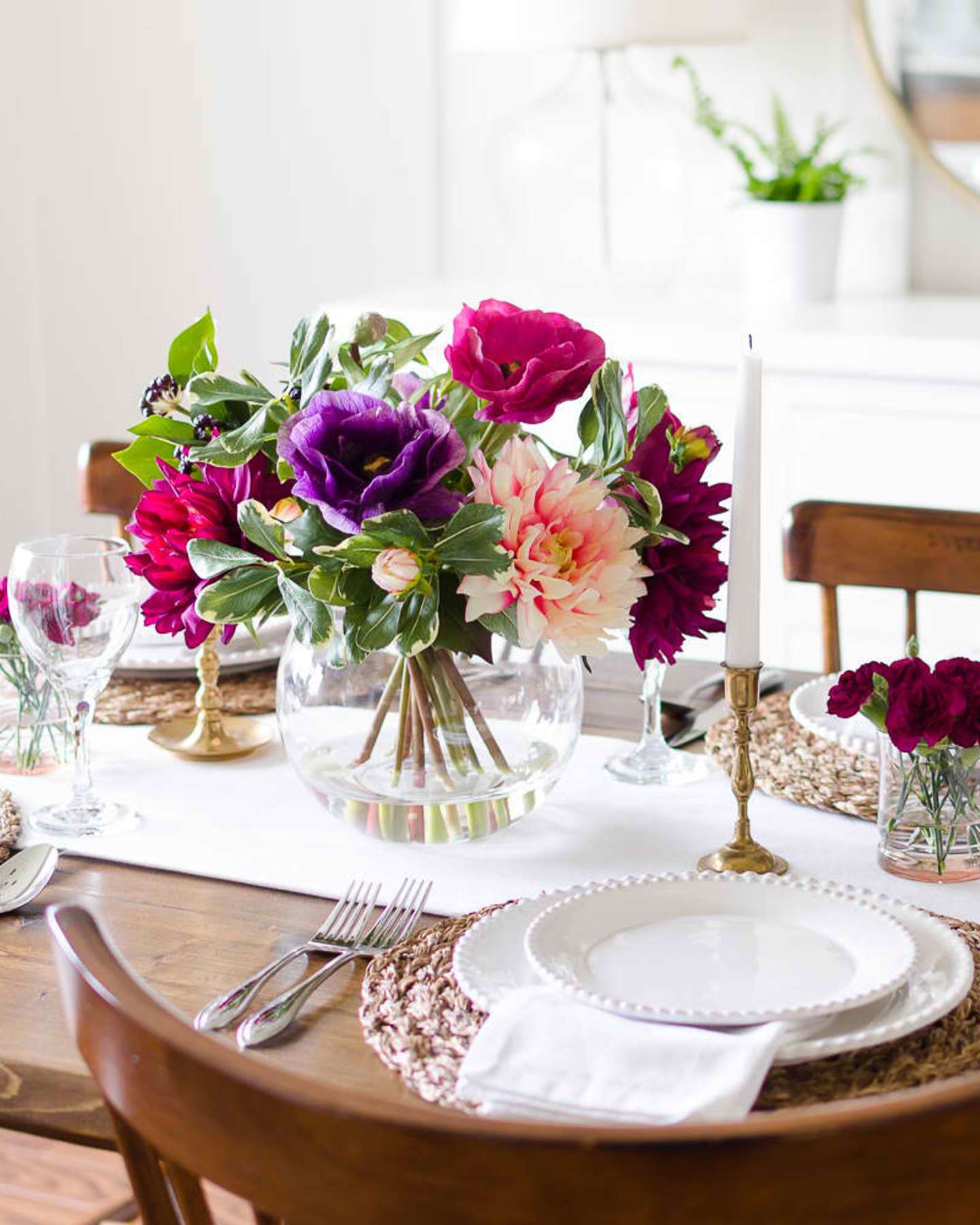 Balsam Hill Mixed Artificial Flower Arrangement Featured on Blog with Seasonal Styling