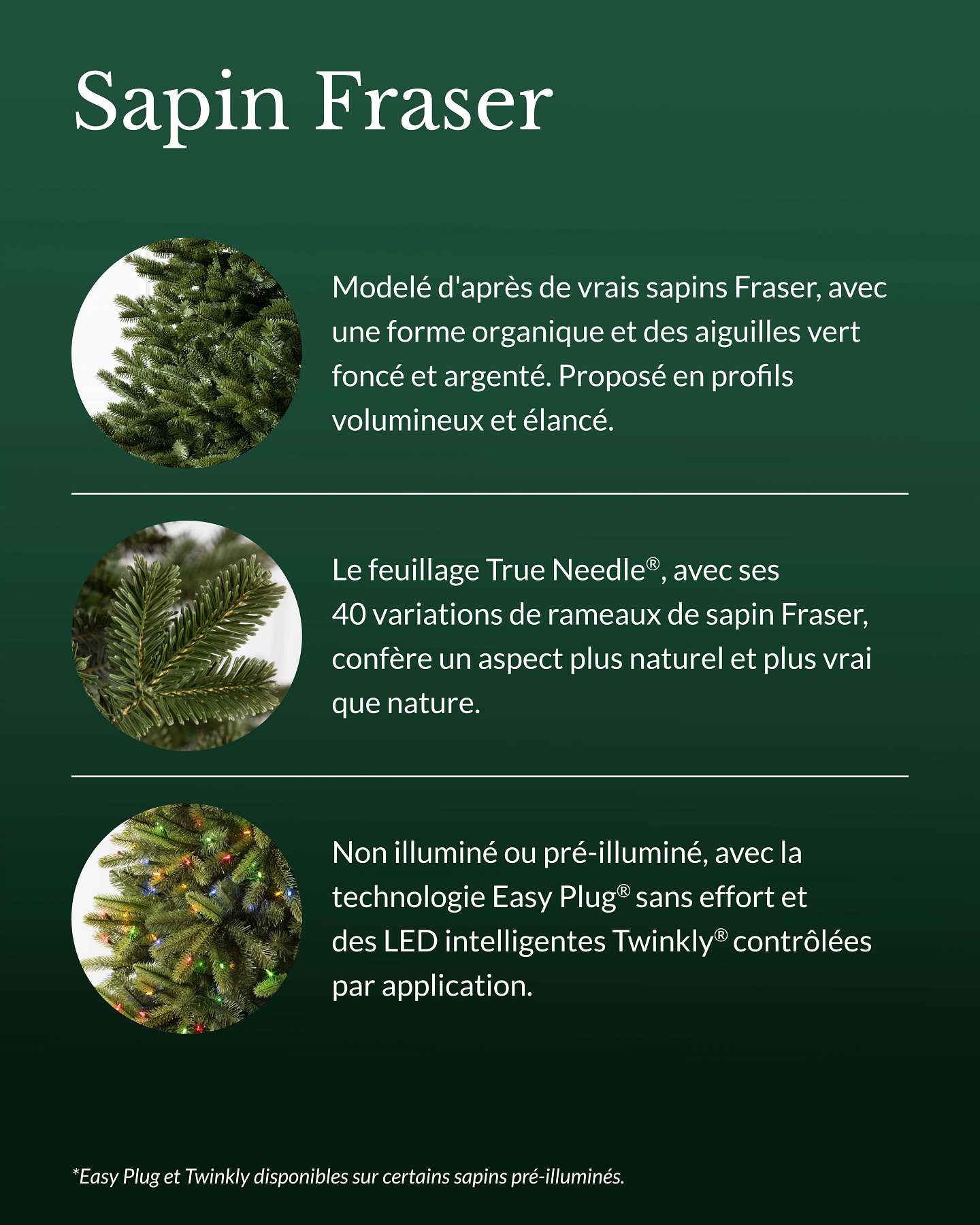 Sapin artificiel Fraser Flip Tree®