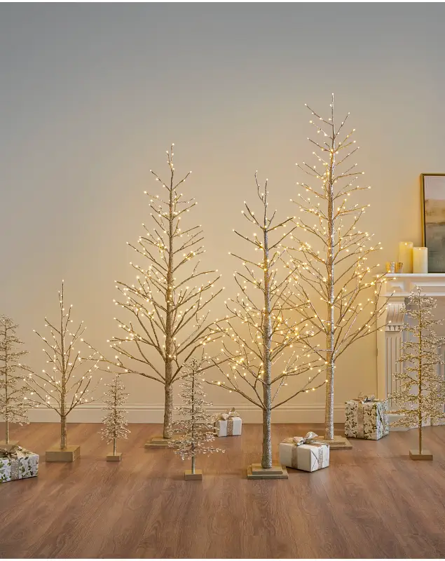 Champagne Glitter LED Tree by Balsam Hill Lifestyle 15